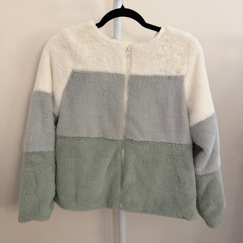 Hayden Girls Cream Faux Fur Jacket XL
